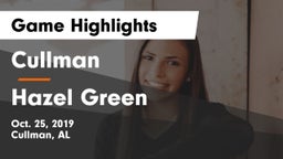 Cullman  vs Hazel Green  Game Highlights - Oct. 25, 2019