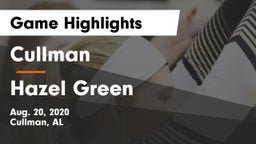 Cullman  vs Hazel Green  Game Highlights - Aug. 20, 2020