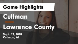 Cullman  vs Lawrence County  Game Highlights - Sept. 19, 2020