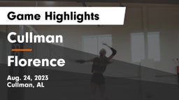 Cullman  vs Florence  Game Highlights - Aug. 24, 2023