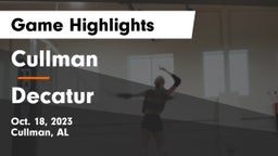 Cullman  vs Decatur  Game Highlights - Oct. 18, 2023