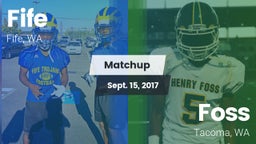 Matchup: Fife  vs. Foss  2017