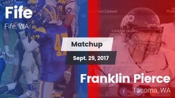 Matchup: Fife  vs. Franklin Pierce  2017