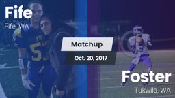 Matchup: Fife  vs. Foster  2017