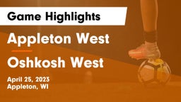 Appleton West  vs Oshkosh West  Game Highlights - April 25, 2023