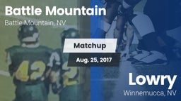 Matchup: Battle Mountain High vs. Lowry  2016
