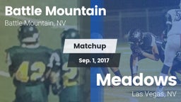 Matchup: Battle Mountain High vs. Meadows  2016