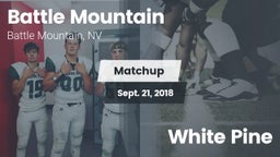 Matchup: Battle Mountain High vs. White Pine  2017