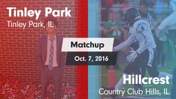 Matchup: Tinley Park vs. Hillcrest  2016