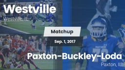 Matchup: Westville High Schoo vs. Paxton-Buckley-Loda  2017