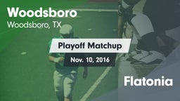 Matchup: Woodsboro High vs. Flatonia 2016