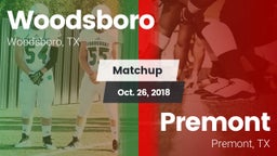 Matchup: Woodsboro High vs. Premont  2018
