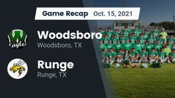 Recap: Woodsboro  vs. Runge  2021