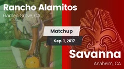 Matchup: Rancho Alamitos vs. Savanna  2017