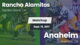 Matchup: Rancho Alamitos vs. Anaheim  2017