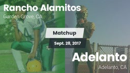 Matchup: Rancho Alamitos vs. Adelanto  2017