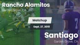 Matchup: Rancho Alamitos vs. Santiago  2018
