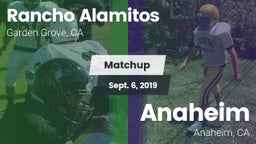 Matchup: Rancho Alamitos vs. Anaheim  2019