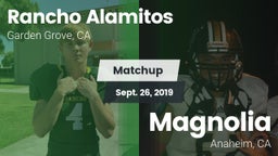 Matchup: Rancho Alamitos vs. Magnolia  2019