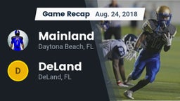 Recap: Mainland  vs. DeLand  2018