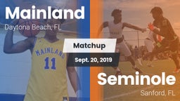 Matchup: Mainland  vs. Seminole  2019
