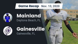 Recap: Mainland  vs. Gainesville  2020