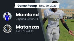 Recap: Mainland  vs. Matanzas  2020