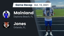 Recap: Mainland  vs. Jones  2021