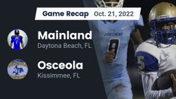 Recap: Mainland  vs. Osceola  2022