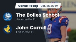 Recap: The Bolles School vs. John Carroll  2019