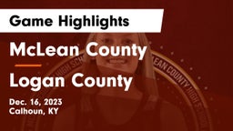 McLean County  vs Logan County  Game Highlights - Dec. 16, 2023