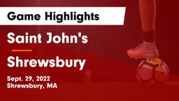 Saint John's  vs Shrewsbury  Game Highlights - Sept. 29, 2022