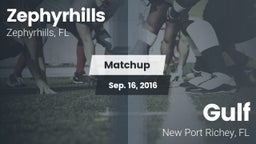 Matchup: Zephyrhills High vs. Gulf  2016