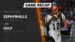 Recap: Zephyrhills  vs. Gulf  2016