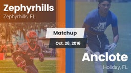Matchup: Zephyrhills High vs. Anclote  2016