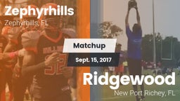 Matchup: Zephyrhills High vs. Ridgewood  2017