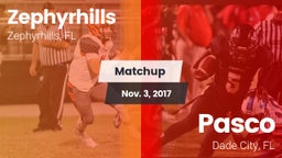 Matchup: Zephyrhills High vs. Pasco  2017