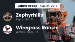 Recap: Zephyrhills  vs. Wiregrass Ranch  2018