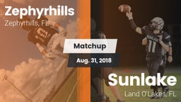 Matchup: Zephyrhills High vs. Sunlake  2018
