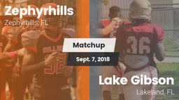 Matchup: Zephyrhills High vs. Lake Gibson  2018