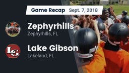 Recap: Zephyrhills  vs. Lake Gibson  2018
