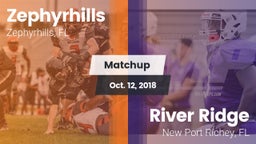 Matchup: Zephyrhills High vs. River Ridge  2018
