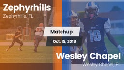 Matchup: Zephyrhills High vs. Wesley Chapel  2018
