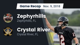 Recap: Zephyrhills  vs. Crystal River  2018