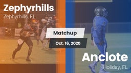 Matchup: Zephyrhills High vs. Anclote  2020