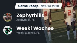 Recap: Zephyrhills  vs. Weeki Wachee  2020
