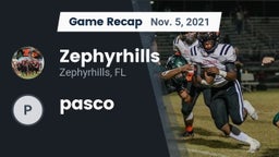 Recap: Zephyrhills  vs. pasco 2021