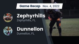 Recap: Zephyrhills  vs. Dunnellon  2022