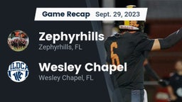 Recap: Zephyrhills  vs. Wesley Chapel  2023
