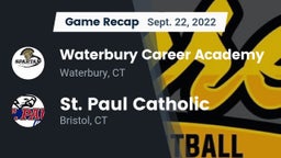 Recap: Waterbury Career Academy vs. St. Paul Catholic  2022